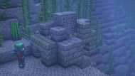 Chiseled stone bricks are present in ocean ruins (Image via Mojang)